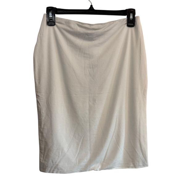 NAKED WARDROBE *WHITE* NWT $32 Hourglass Mini Skirt Size L - Picture 3 of 7